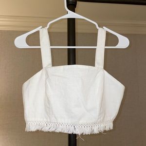 White Crop Top